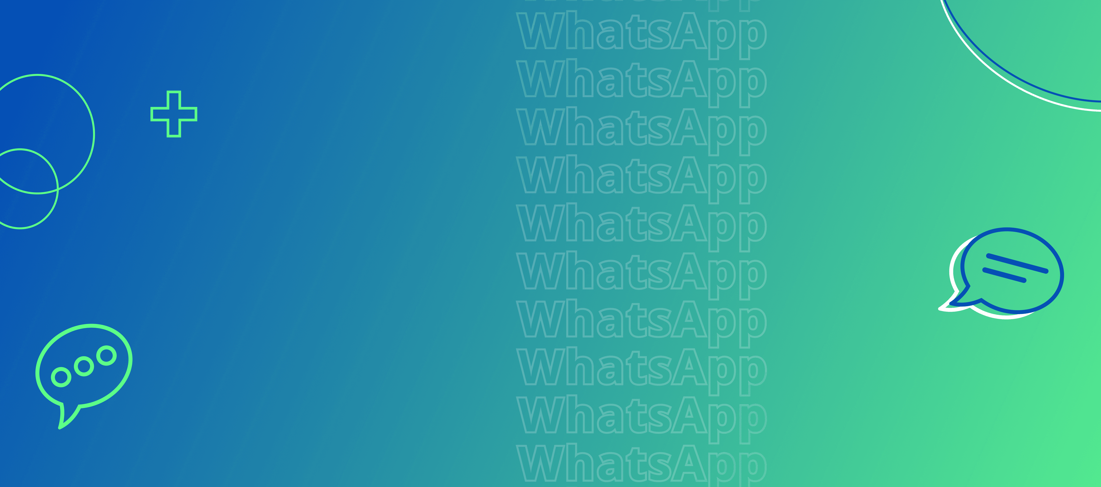 Fundo Azul e Verde de WhatsApp 